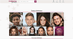 Desktop Screenshot of famousbirthdays.com