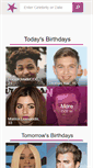 Mobile Screenshot of famousbirthdays.com